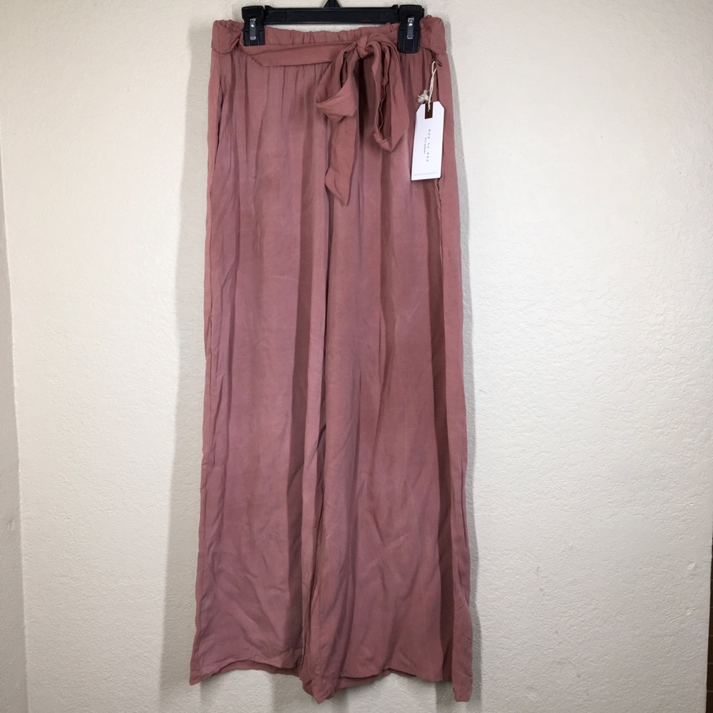 Tie Flared Pants